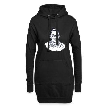 Ruth Bader Ginsburg - Sweat-shirt à capuche long Femme - noir - Devant