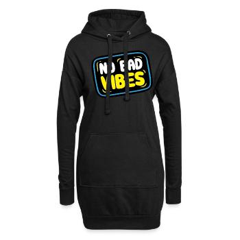 Keine Schenke Vibes - Vibes Sticker - Hoodie-Kleid - Schwarz - Vorne