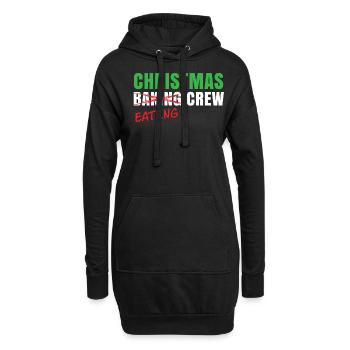 Christmas Food Crew - Chemise de Noël - Sweat-shirt à capuche long Femme - noir - Devant