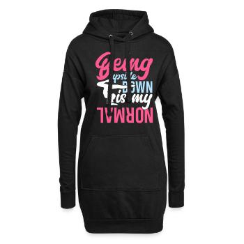 Lustiges Gymnastik Turner Turnerin Geschenk - Hoodie-Kleid - Schwarz - Vorne