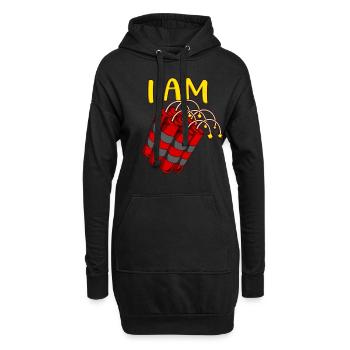 I'm dynamite Motivational quote Positivity - Hoodie Dress - black - Front