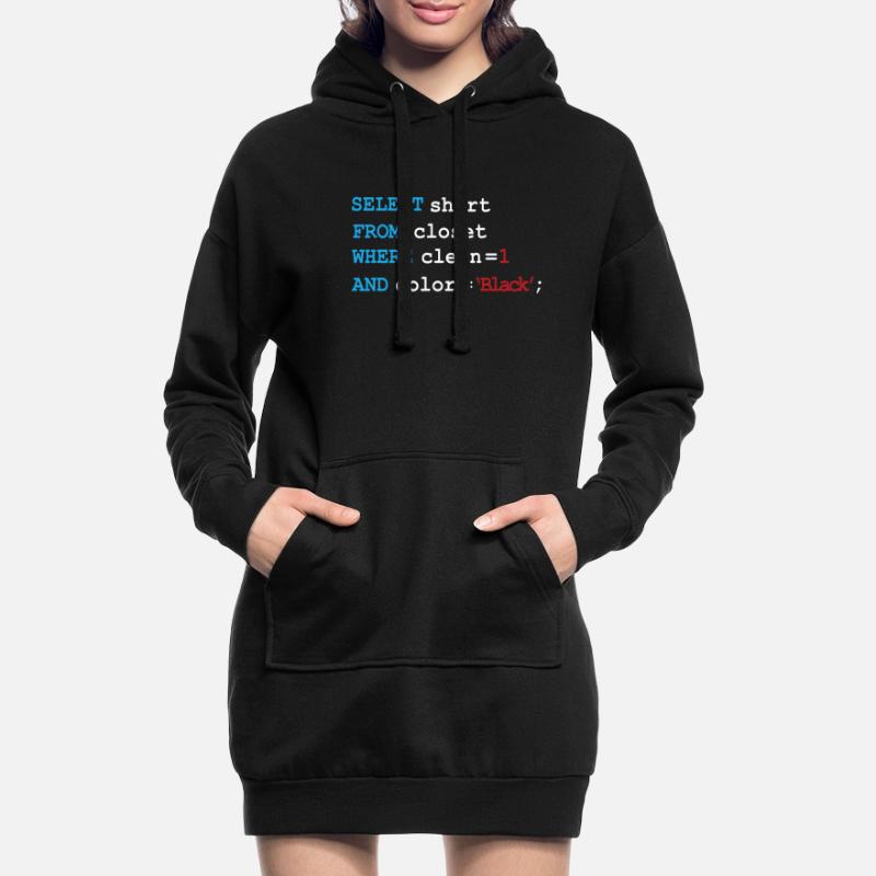 Développeur Devops matin routine SQL Select Sweat-shirt à capuche long Femme