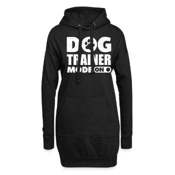 Lustiges Hundetrainer Dog Trainer Hundeschule - Hoodie-Kleid - Schwarz - Vorne