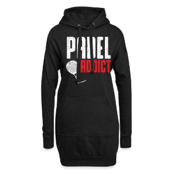 Padel Addict - Tennis de Padel - Sweat-shirt à capuche long Femme - noir - Devant