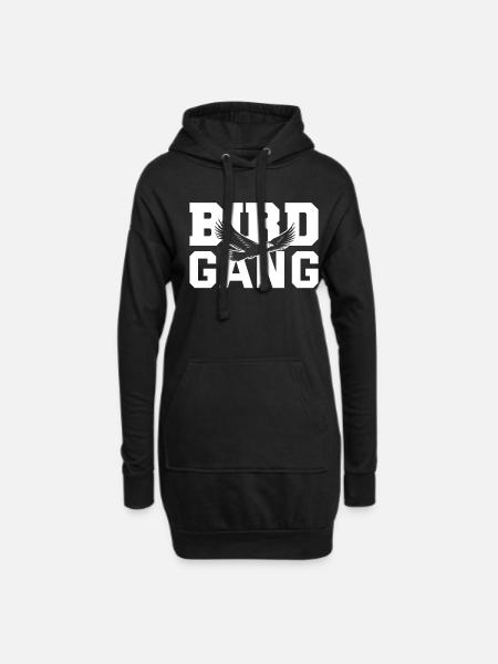Lustige Vogelbeobachtung Vogelbeobachter Vögel - Hoodie-Kleid - Schwarz