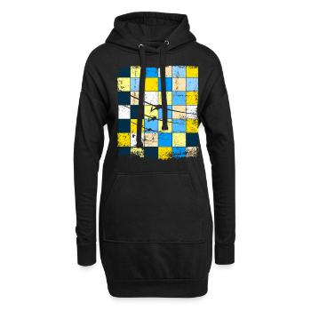 Planeur pilote planeur planeur volant - Sweat-shirt à capuche long Femme - noir - Devant
