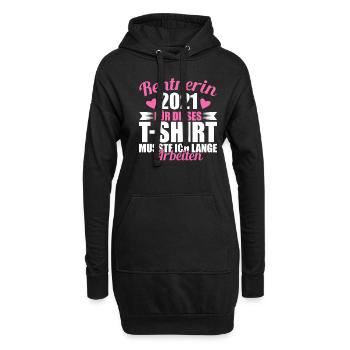 Rentnerin 2021 lustiges Abschiedsgeschenk - Hoodie-Kleid - Schwarz - Vorne