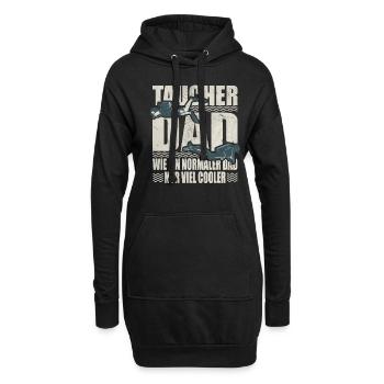 Taucher Dad Normaler Vater Viel Cooler Tauchen - Hoodie-Kleid - Schwarz - Vorne