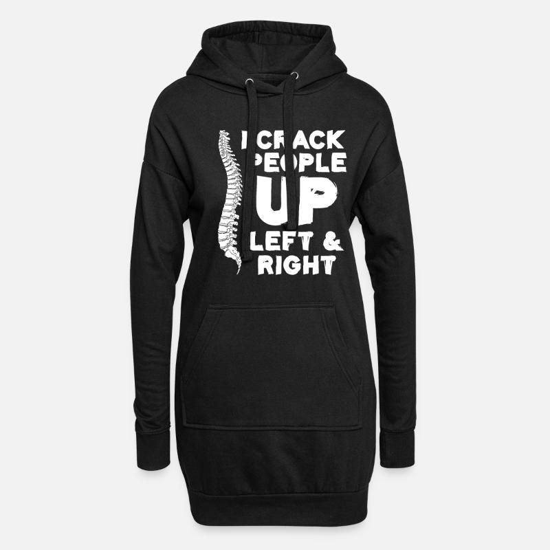 Osteopathen Geschenke - Hoodie-Kleid - Schwarz