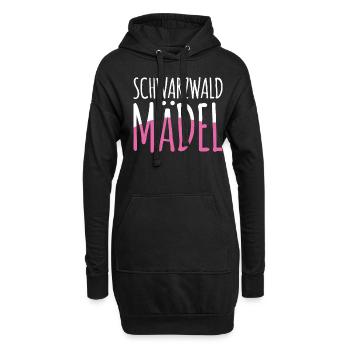 Schwarzwald - Hoodie-Kleid - Schwarz - Vorne