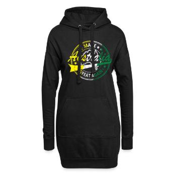Faire de l'Australie un cadeau de nouveau l'Australie - Sweat-shirt à capuche long Femme - noir - Devant