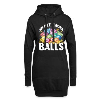 Bingo Glückszahl Lotto Geschenk Opa Oma - Hoodie-Kleid - Schwarz - Vorne