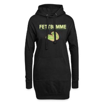 Fettbemme Ostdeutsche Spezialität - Hoodie-Kleid - Schwarz - Vorne