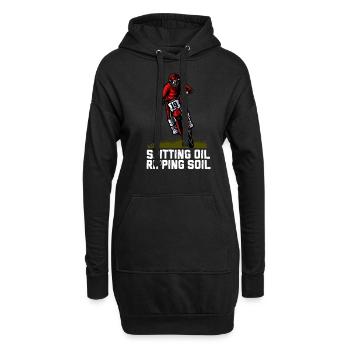 Motocross motocross machine motocross moto - Sweat-shirt à capuche long Femme - noir - Devant