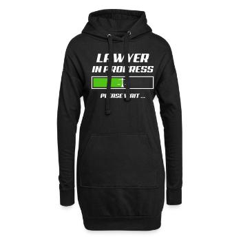 Rechtsanwalt Student - Hoodie-Kleid - Schwarz - Vorne