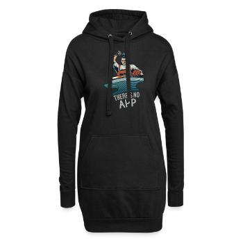 Hufschmied Huf Schmied Schmiede Schmiedekunst - Hoodie-Kleid - Schwarz - Vorne