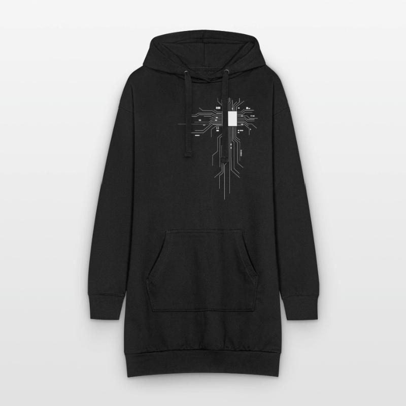 Computer scientist design for a computer nerd Hoodie Dress
