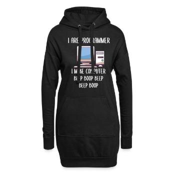 I Are Programmer Programming - Hoodie-Kleid - Schwarz - Vorne