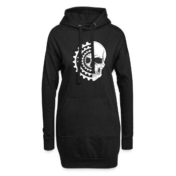 Cool VTT crâne VTT pour - Sweat-shirt à capuche long Femme - noir - Devant