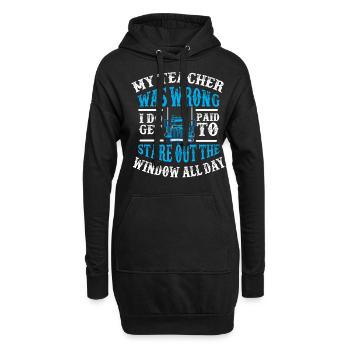 Truck Driver , LKW Fahrer Geschenk 40 Tonner - Hoodie-Kleid - Schwarz - Vorne