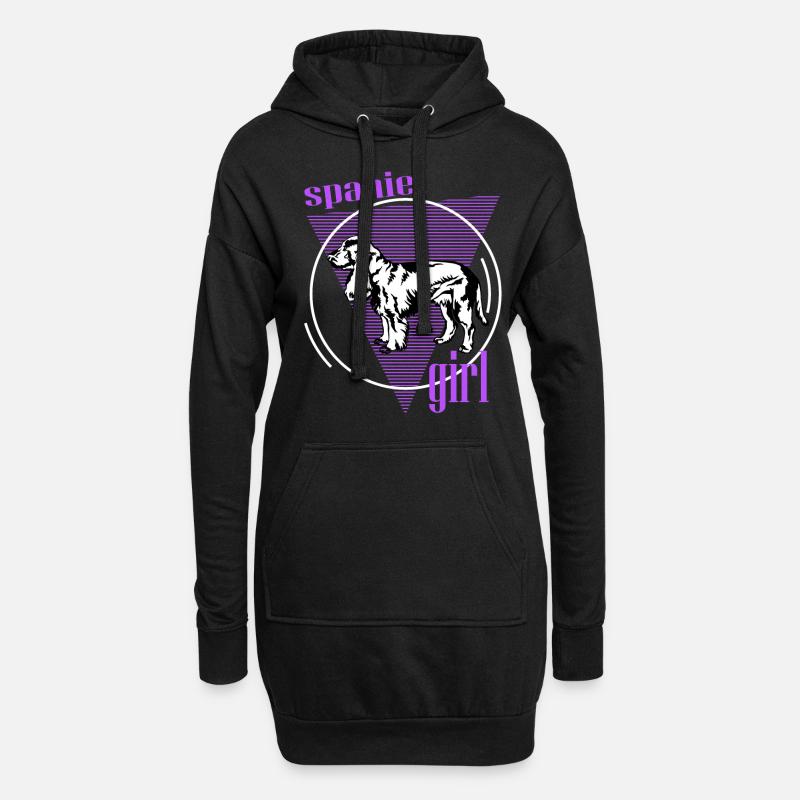 Spaniel, Springer Spaniel, Spaniel For Spaniel Gi - Hoodie-Kleid - Schwarz