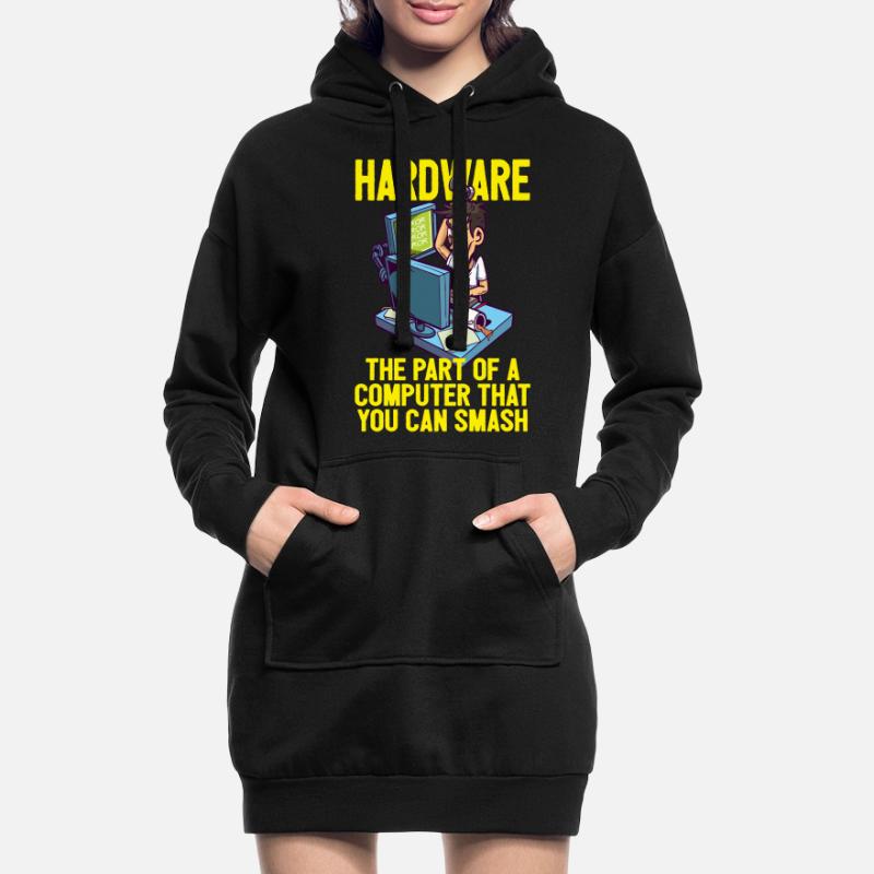 Débogage matériel PC Smash IT Coder Informatics Sweat-shirt à capuche long Femme