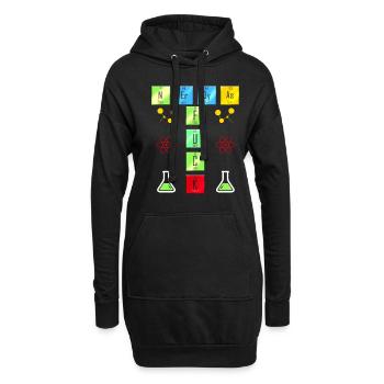 Chimie Science - Chimistes ringard comme baise - Sweat-shirt à capuche long Femme - noir - Devant