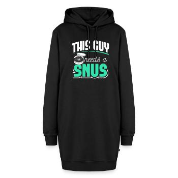 Snus rauchfrei Nichtraucher Nikotin Antiraucher - Hoodie-Kleid - Schwarz - Vorne