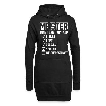 Meister Handwerksmeister Mechatroniker Tischler Ge - Hoodie-Kleid - Schwarz - Vorne