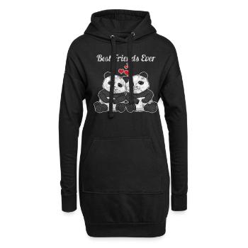 Masque facial amis meilleur cadeau ami - Sweat-shirt à capuche long Femme - noir - Devant