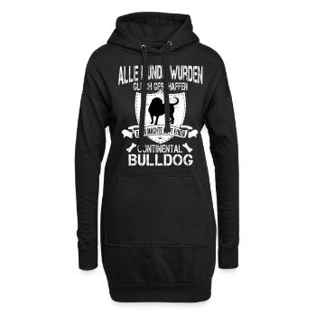 Colorbulls Conti Bulldoggen Continental Bulldogs - Hoodie-Kleid - Schwarz - Vorne