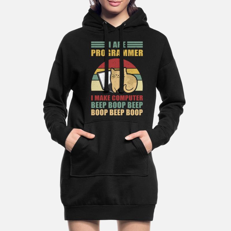 Programmierer Geschenk Admin Computer Informatiker Hoodie-Kleid