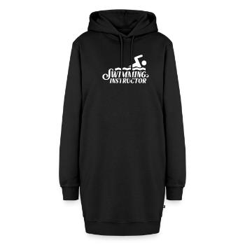Schwimmlehrer Trainer Schwimmen Lernen - Hoodie-Kleid - Schwarz - Vorne