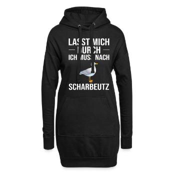 Scharbeutz Ostsee Urlaub - Hoodie-Kleid - Schwarz - Vorne