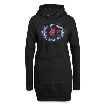 secrétaire - Sweat-shirt à capuche long Femme - noir - Devant
