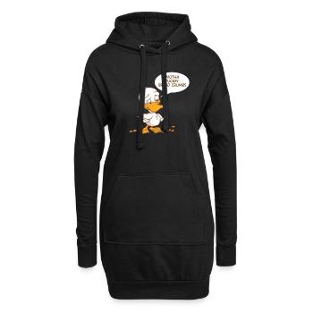 Motha Fuckin Bread Crumbs Funny Duck Farm Animal - Sweat-shirt à capuche long Femme - noir - Devant
