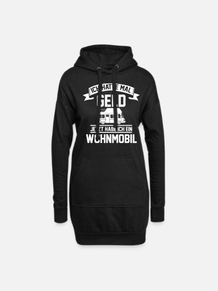 Campen Campingplatz Camper Wohnwagen Lustige Sprüc - Hoodie-Kleid - Schwarz