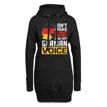 Citations allemandes drôles allemand parlant allemand - Sweat-shirt à capuche long Femme - noir - Devant