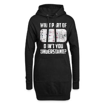 Eishockey Trainer Geschenk - Hoodie-Kleid - Schwarz - Vorne