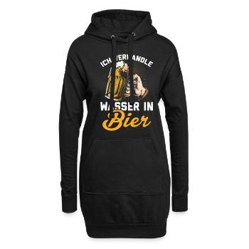 Bierbrauer Brauer Hobbybrauer Geschenk Bier brauen - Hoodie-Kleid - Schwarz - Vorne