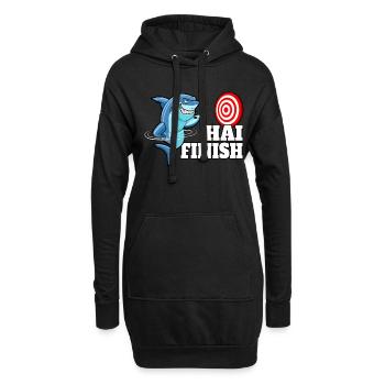 Dart WM Dart Shirt Dart Spieler Dart spielen 180 - Hoodie-Kleid - Schwarz - Vorne