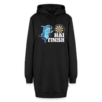 Dart WM Dart Shirt Dart Spieler Dart spielen 180 - Hoodie-Kleid - Schwarz - Vorne