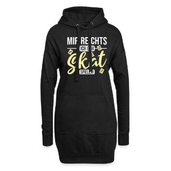 Skat Skatspieler Kartenspiel Mir Reichts Spruch - Hoodie-Kleid - Schwarz - Vorne