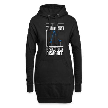 Data Science Analyst Data Scientist - Hoodie-Kleid - Schwarz - Vorne
