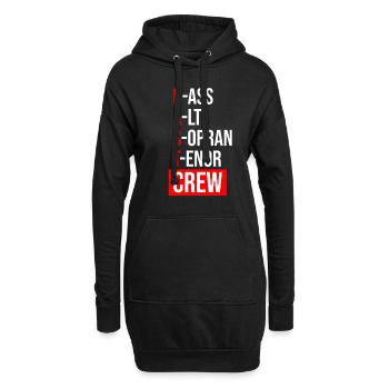 Chor Chorprobe Chorsänger Singen - Hoodie-Kleid - Schwarz - Vorne