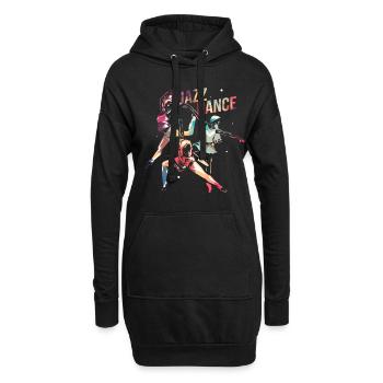 Jazz-Tanz - Hoodie-Kleid - Schwarz - Vorne