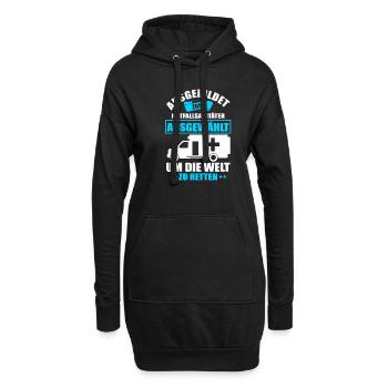 Notfallsanitäter - Hoodie-Kleid - Schwarz - Vorne