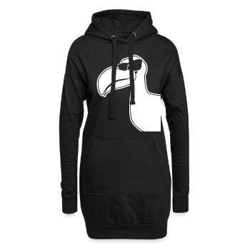 Dodos - Dodo with sunglasses - Hoodie Dress - black - Front