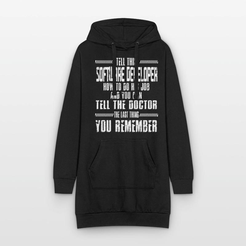 Computer Software Developer Code Programming Hoodie Dress