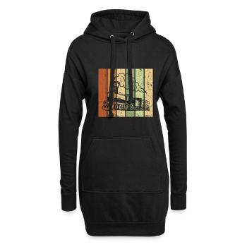 Eisenbahn Vintage Retro Classic - Hoodie-Kleid - Schwarz - Vorne